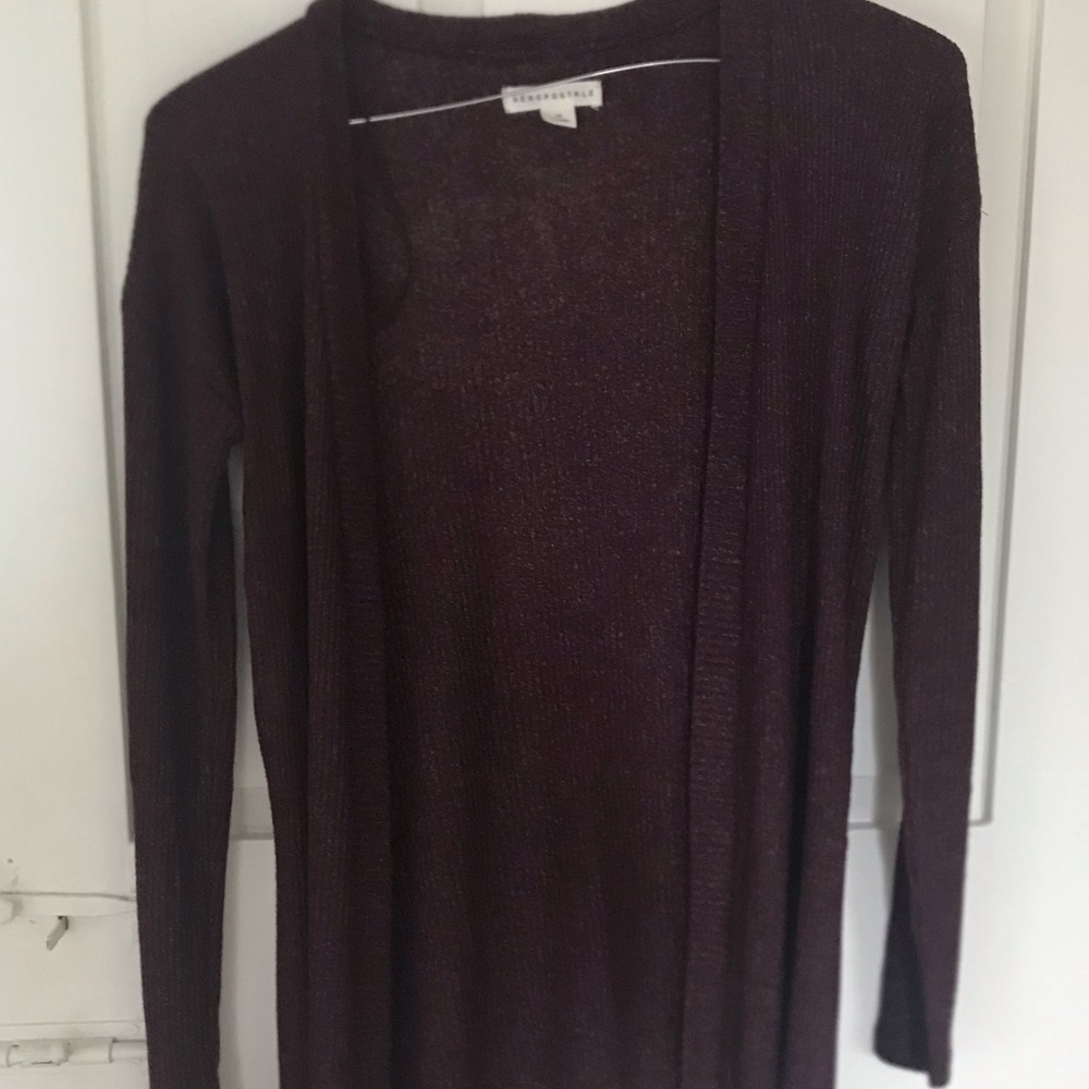Long Maroon cardigan